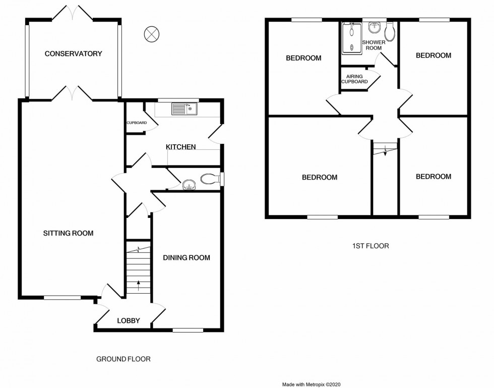 Floorplan for Heathfield Road, Holbrook, Ipswich