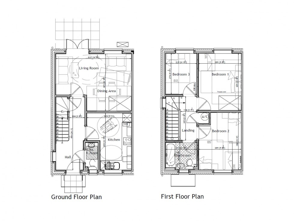 Floorplan for The Meadows, Hollesley, Hollesley